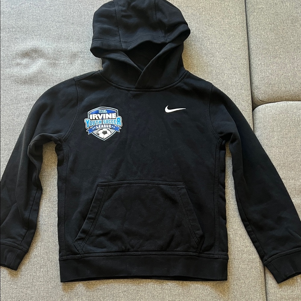 Nike Black Hoodie with Blue Graphic